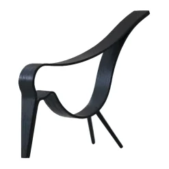 Clearance Cooee Design Figura Woody Bird mediana, roble teñido de Negro