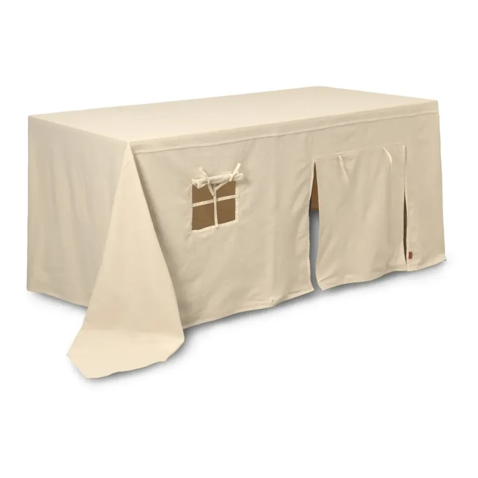 Best Ferm Living Funda de tela para casa bajo mesa Settle, Offwhite Beige