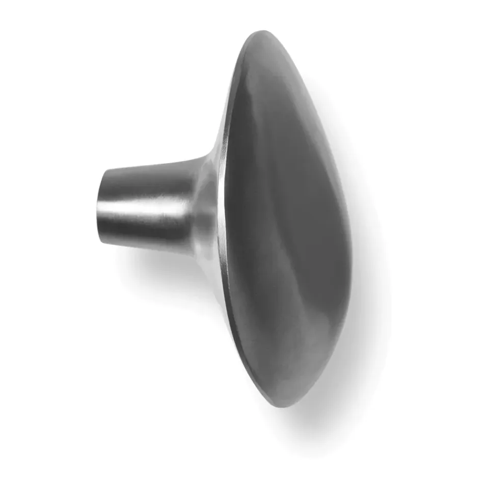Outlet Ferm Living Gancho Chanterelle, Brushed stainless steel Plateado