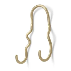 Best Ferm Living Gancho Curvature doble, latón Color dorado