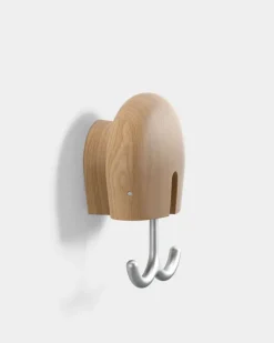 Discount Massproductions Gancho de pared Hércules, Roble tratado Beige