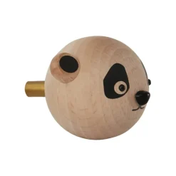 Outlet OYOY Gancho de pared Mini, Panda BeigeNegro