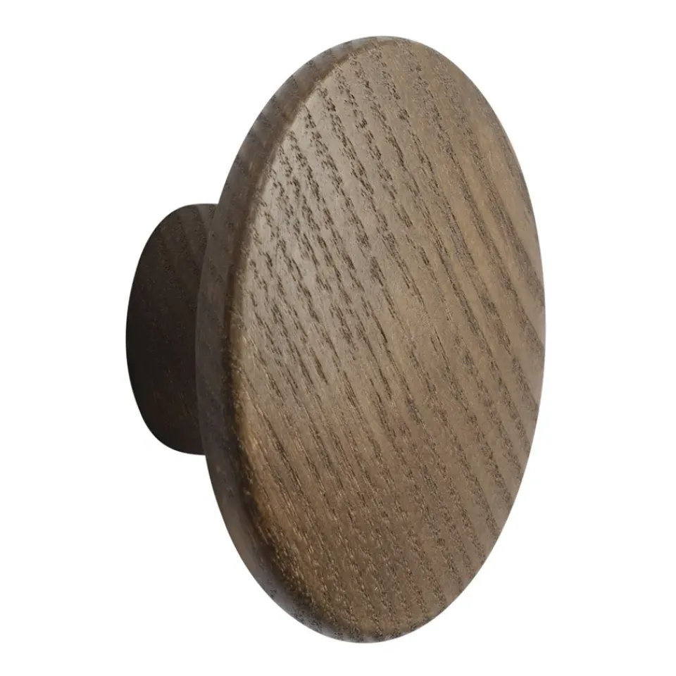 Online Muuto Gancho Dots wood dark stained brown, Ø6,5 cm Marrón