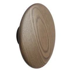 Clearance Muuto Gancho Dots wood dark stained brown, Ø17 cm Marrón