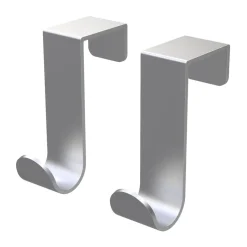 Best Bosign Gancho en J 2-pack, Acero satinado Plateado