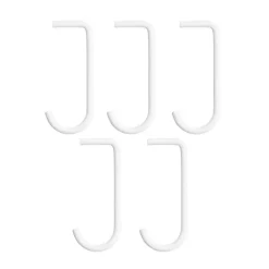 Clearance String Gancho J paquete de 5, Blanco