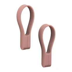 New Zone Denmark Gancho magnético Loop 2-pack, Peach red Rojo