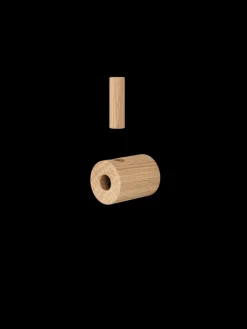 MOEBE Gancho wooden wall hook, Roble Marrón