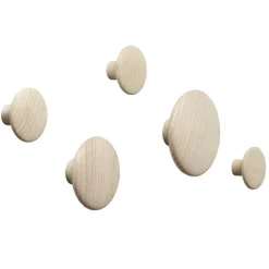 Outlet Muuto Gancho The Dots, fresno, extra pequeño Beige