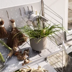 Discount String Gancho vertical Outdoor, Acero inoxidable, paquete de 4 Gris