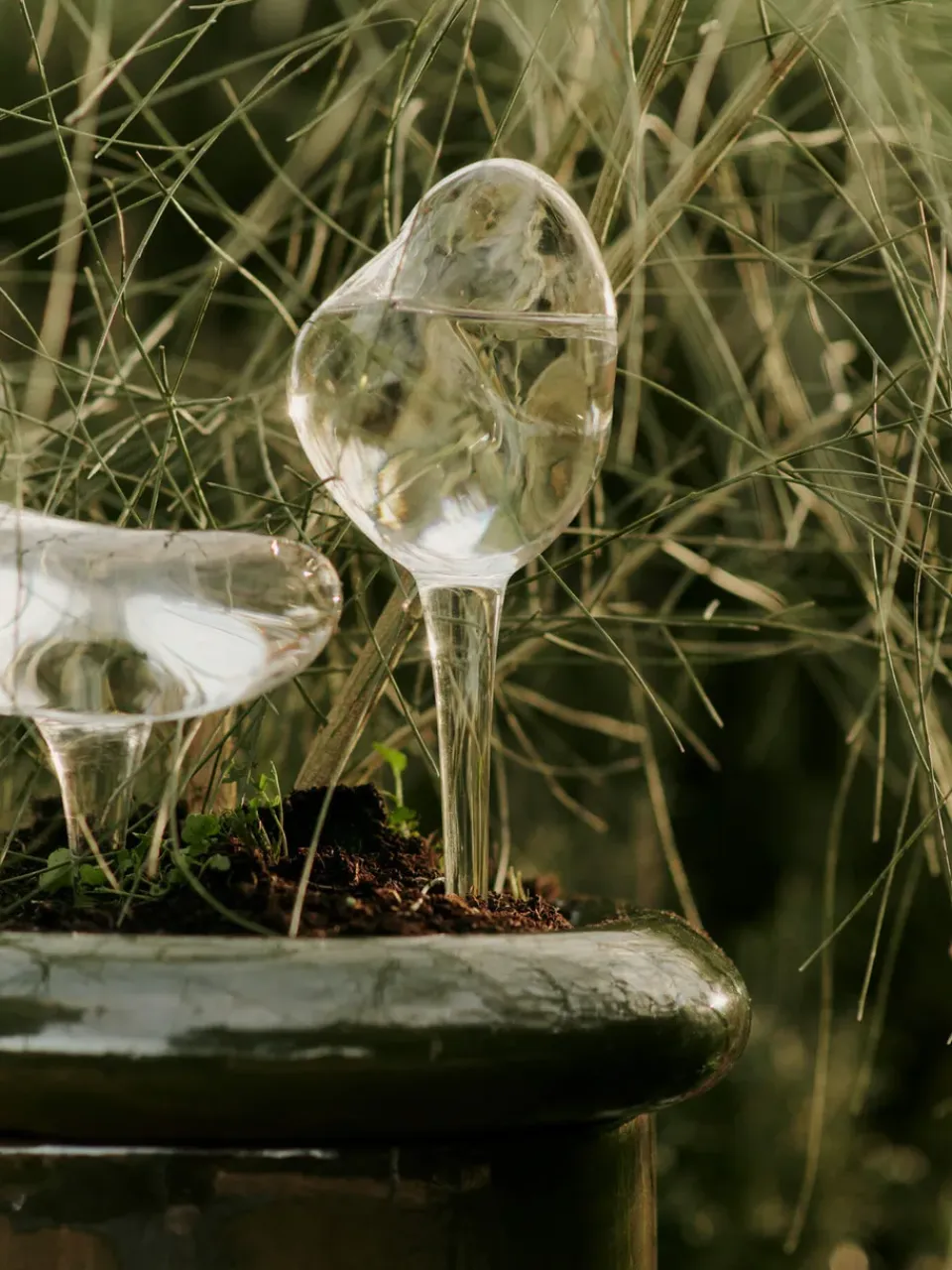 Ferm Living Globos de riego Mercury 2 piezas, Clear, 15x24 cm Transparente