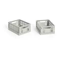 Discount HAY Colour Crate Mini 2-pack 13x17 cm, Grey Gris