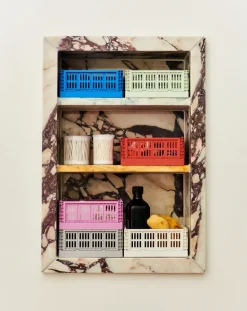 Discount HAY Colour Crate Mini 2-pack 13x17 cm, Light grey Gris