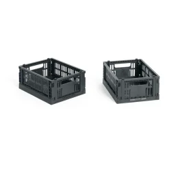Online HAY Colour Crate Mini 2-pack 13x17 cm, Charcoal Negro