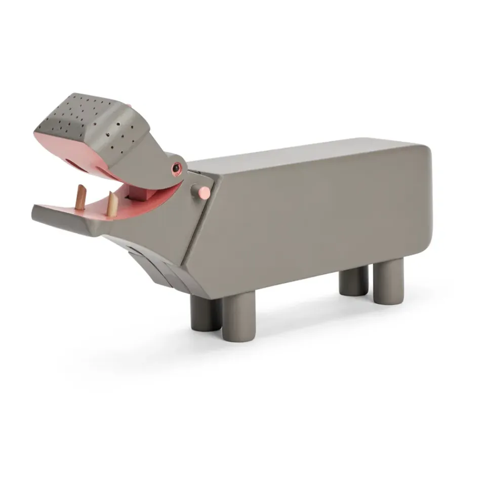 Sale Kay Bojesen Denmark Hipopótamo de madera, Gris