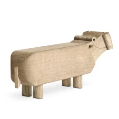 Hot Kay Bojesen Denmark Hipopótamo de madera, roble Marrón
