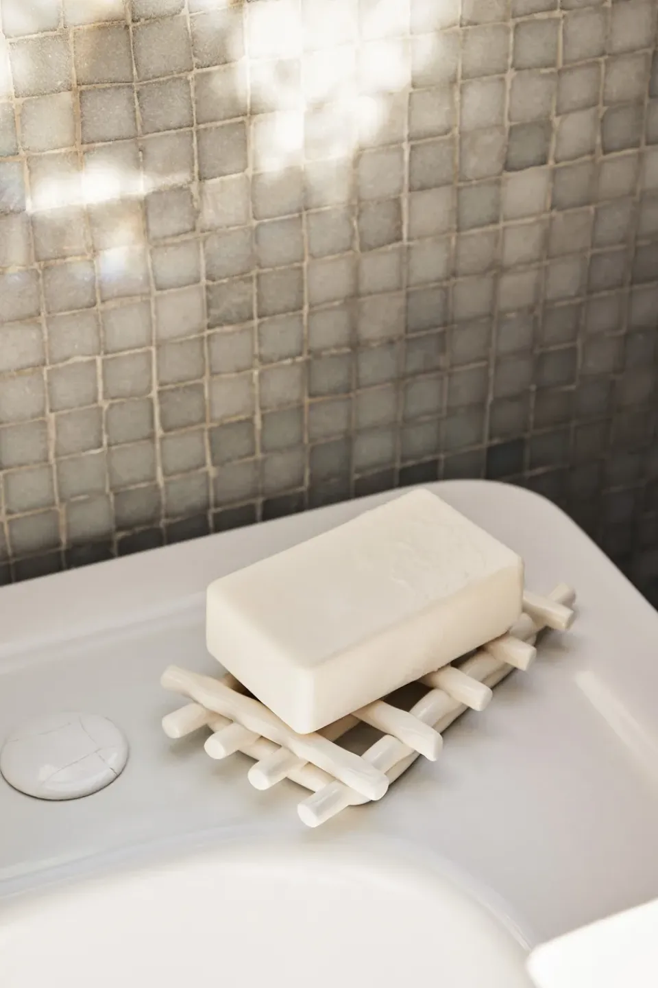 Online Ferm Living Jabonera Ceramic 10x14,5 cm, Off-white Blanco