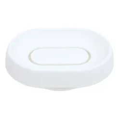 Bosign Jabonera con drenaje oculto silicona large, Blanco
