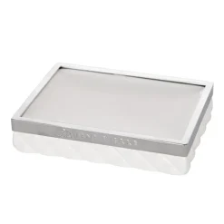 Sale Lene Bjerre Jabonera Portia, blanco-plata PlateadoBlanco