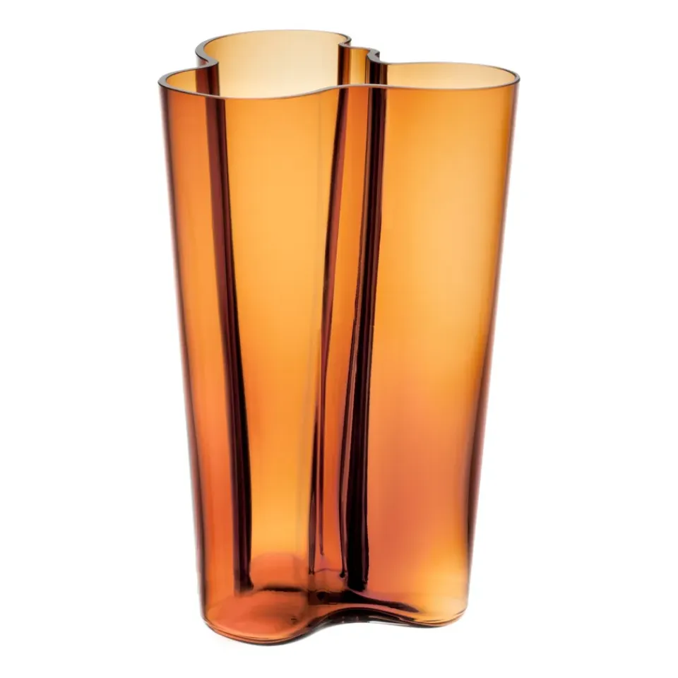 Clearance Iittala Jarrón Alvar Aalto cobre, 251 mm Marrón