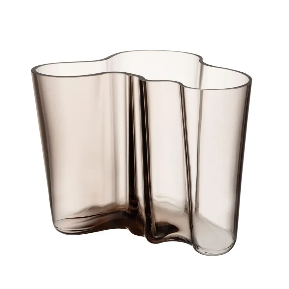Sale Iittala Jarrón Alvar Aalto lino, 160 mm Beige