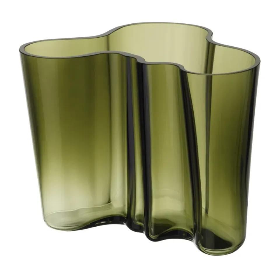 Discount Iittala Jarrón Alvar Aalto musgo, 160 mm Verde