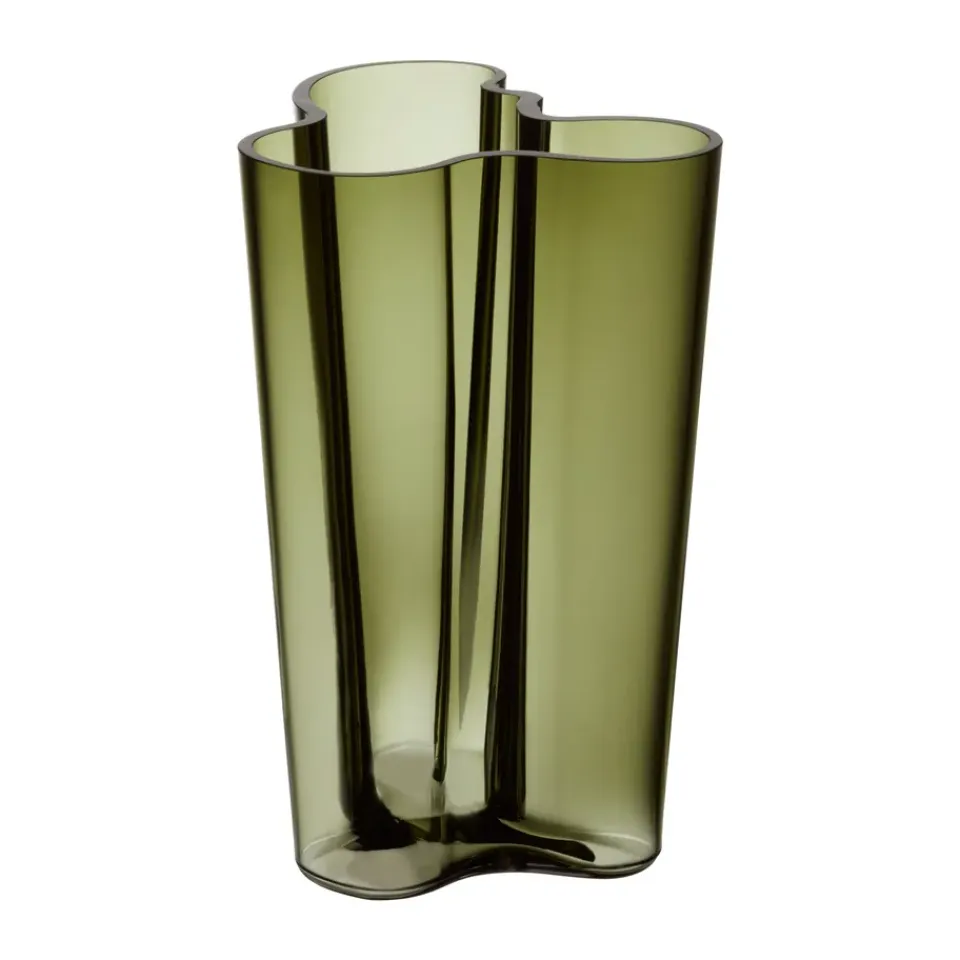 Best Iittala Jarrón Alvar Aalto musgo, 251 mm Verde