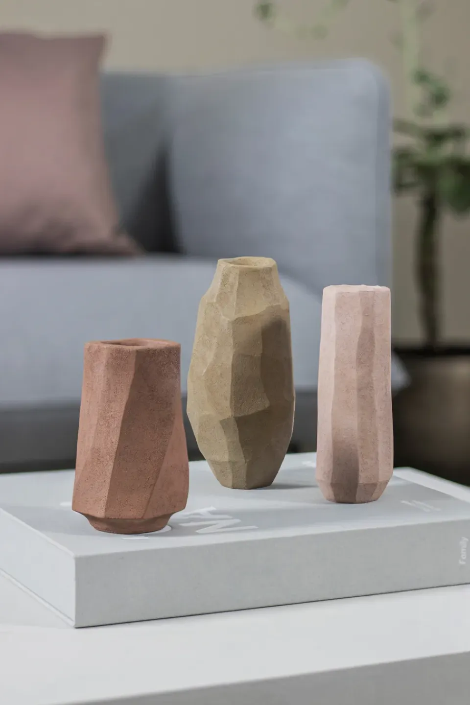 Sale Mette Ditmer Jarrón Art Piece Nuki A, Rose Beige
