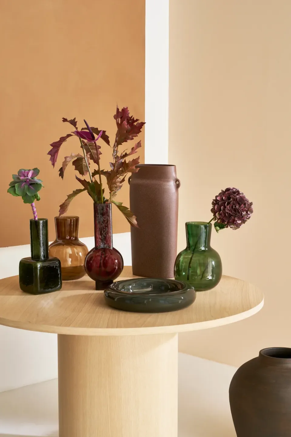 Sale URBAN NATURE CULTURE Jarrón Arya 27 cm, Downtown brown Marrón