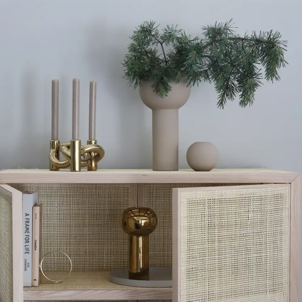 New Cooee Design Jarrón Ball arena, 10 cm Beige