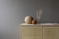 Outlet Cooee Design Jarrón Ball coconut, 10 cm Marrón