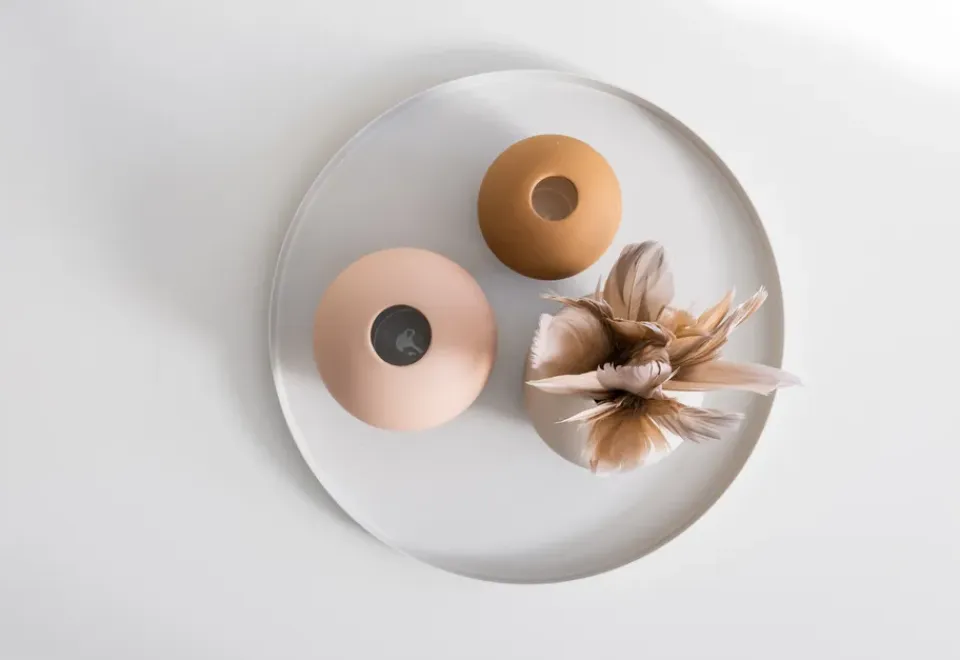 Discount Cooee Design Jarrón Ball coconut, 8 cm Marrón