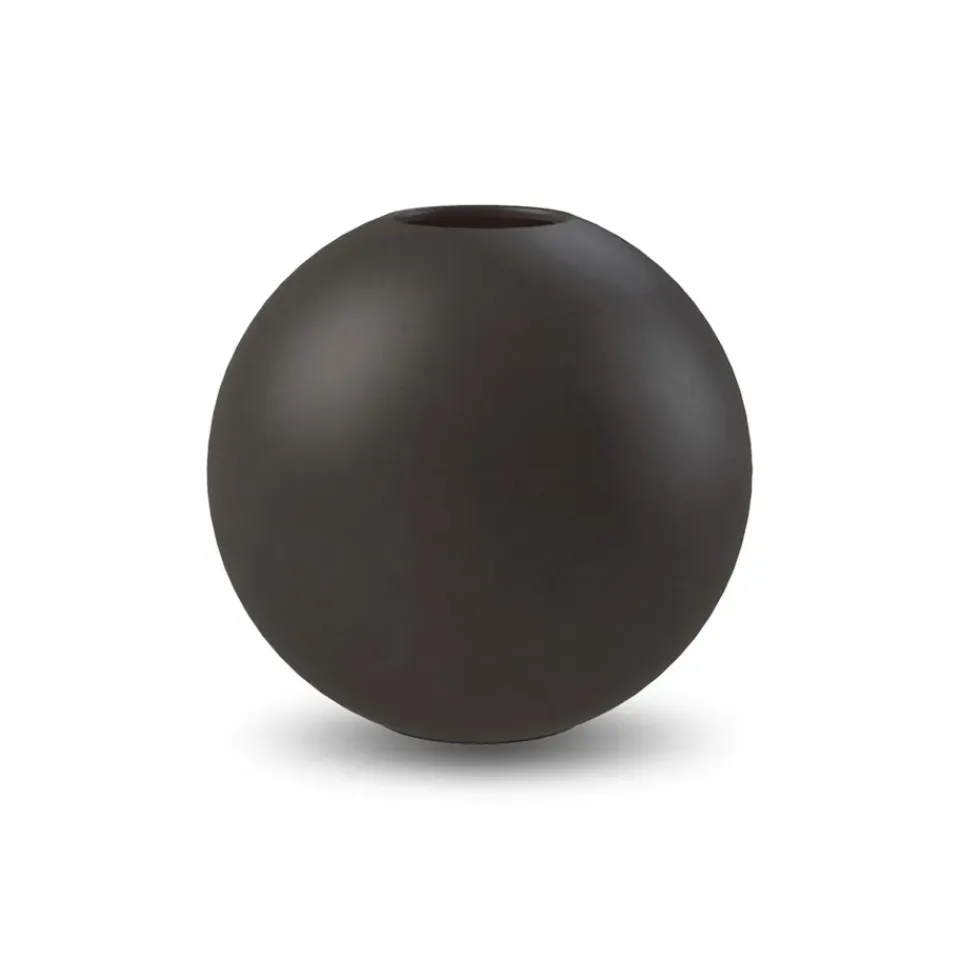 Cooee Design Jarrón Ball , 10 cm Negro