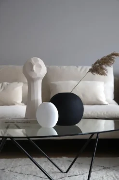 Cooee Design Jarrón Ball , 20 cm Negro