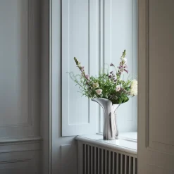 Georg Jensen Jarrón Bloom Botanica, 22 cm Plateado