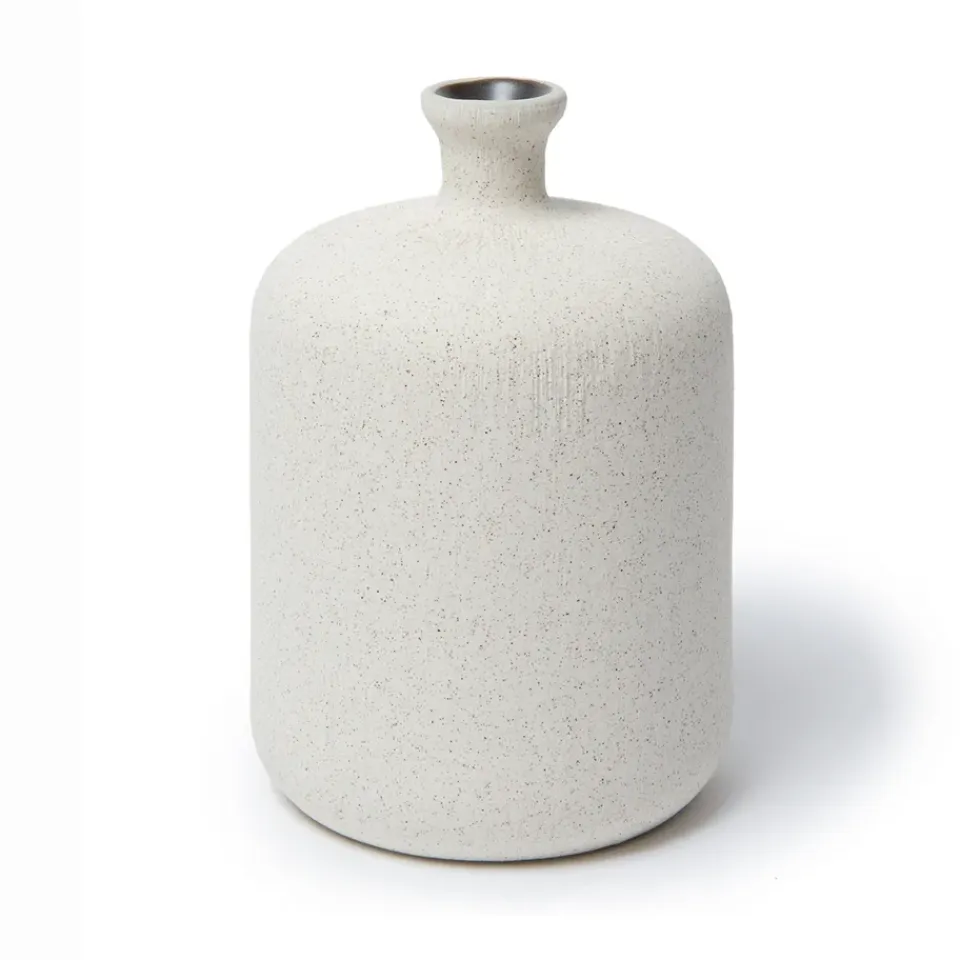 Clearance Lindform Jarrón Bottle, Sand white, medium Blanco