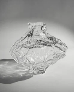 Clearance Hein Studio Jarrón Canyon Large 23 cm, Clear Transparente