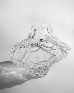 Clearance Hein Studio Jarrón Canyon Large 23 cm, Clear Transparente