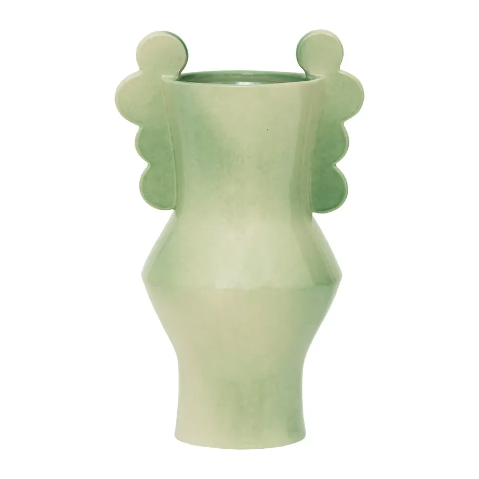 Hot URBAN NATURE CULTURE Jarrón Circulo 31,5 cm, Pale green Verde