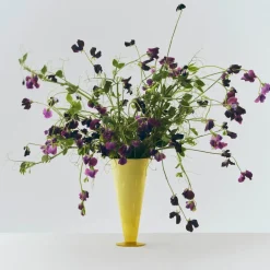 Discount HAY Jarrón Conical, Yellow-lime green, large Multi