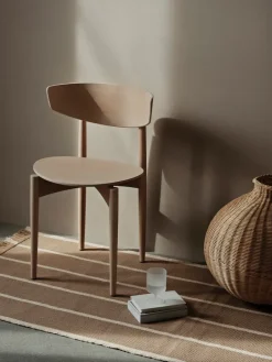 Outlet Ferm Living Jarrón de suelo trenzada Bola, Natural Beige