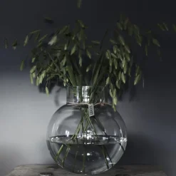 Best ERNST Jarrón de vidrio H25 cm Ø24 cm, Transparente