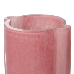 Discount HKliving Jarrón de vidrio HK Living 25 cm, Flamingo pink Rosa