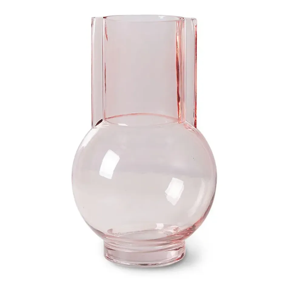 Sale HKliving Jarrón de vidrio HK Living 23 cm, pink Rosa