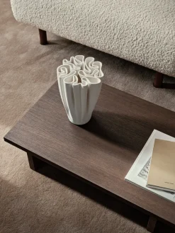 Clearance Ferm Living Jarrón Dedali 25 cm, Off-white Blanco