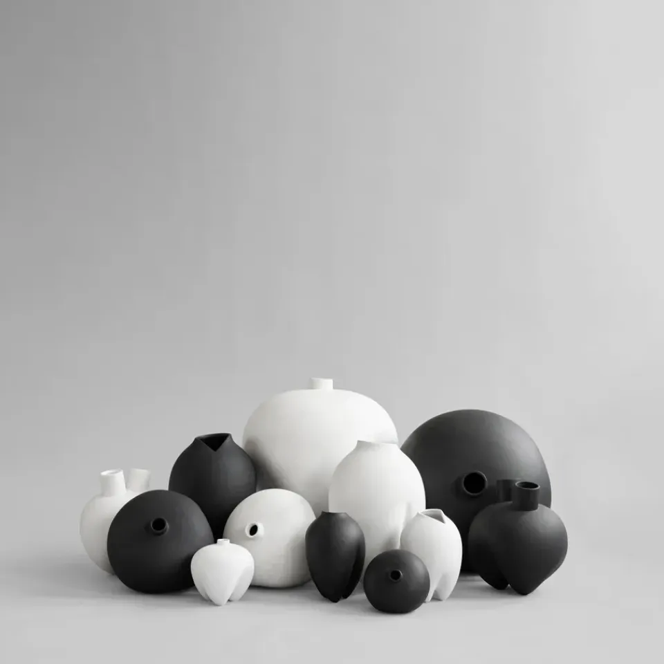 Hot 101 Copenhagen Jarrón estrecho Sumo Ø14 cm, Bone White Blanco