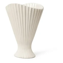 Hot Ferm Living Jarrón Fountain 30,5 cm, off white Blanco