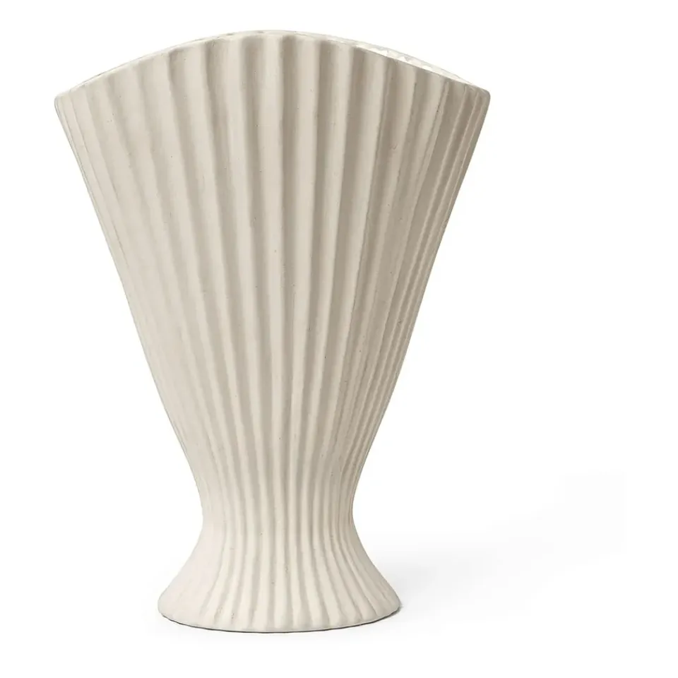 Hot Ferm Living Jarrón Fountain 30,5 cm, off white Blanco
