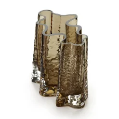 Clearance Cooee Design Jarrón Gry wide 19 cm, Cognac Marrón