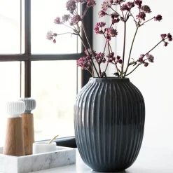 Outlet Kähler Jarrón Hammershøi grande, antracita Gris